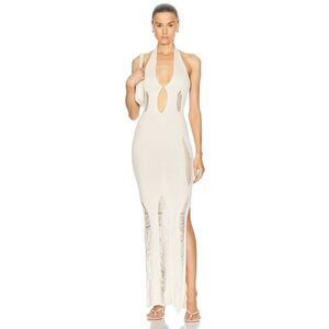 AYA MUSE Ceres silk blend Dress off white Large